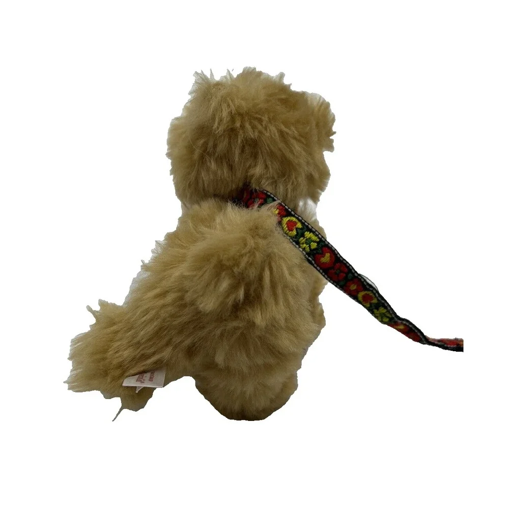 American Girl Doll Terrier Puppy Julies Dog Plush Pet Leash Tan Retired